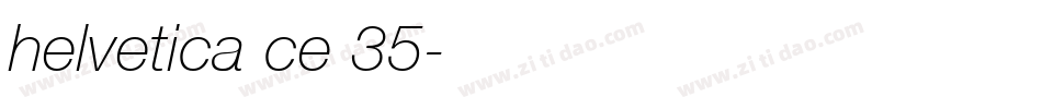 helvetica ce 35字体转换